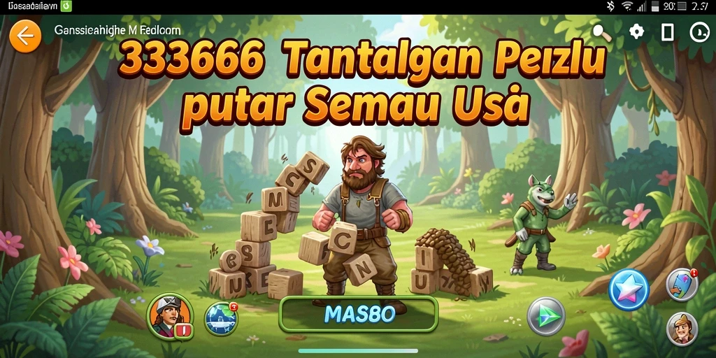 Tampilan gameplay seru dari 333666 dengan berbagai tingkat kesulitan.