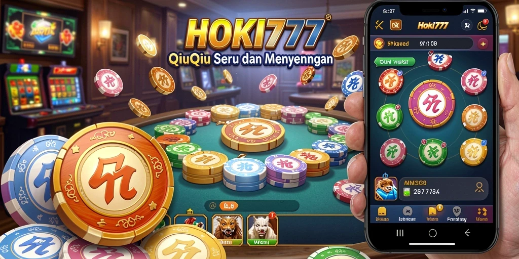 Tampilan gameplay QiuQiu di HOKI777 yang menantang.