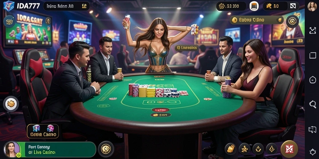 Tampilan menarik dalam gameplay Live Casino IDA777 yang mendebarkan.