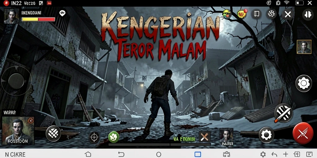 Tangkapan layar IN22 menampilkan suasana gameplay yang mendebarkan dan Horror.
