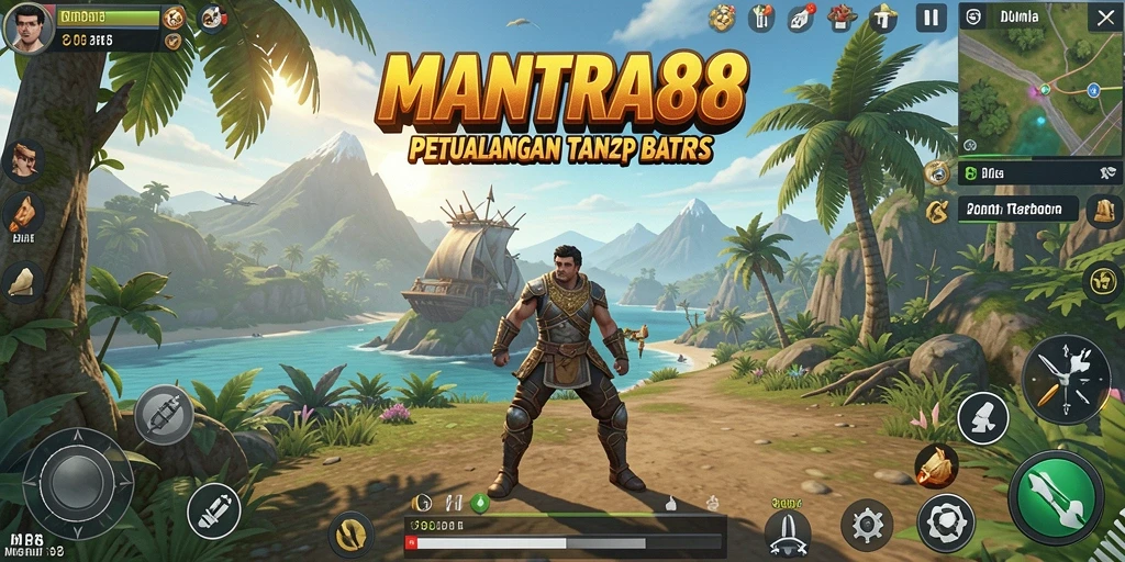 Tampilan gameplay seru dan menakjubkan dari dunia terbuka MANTRA88.
