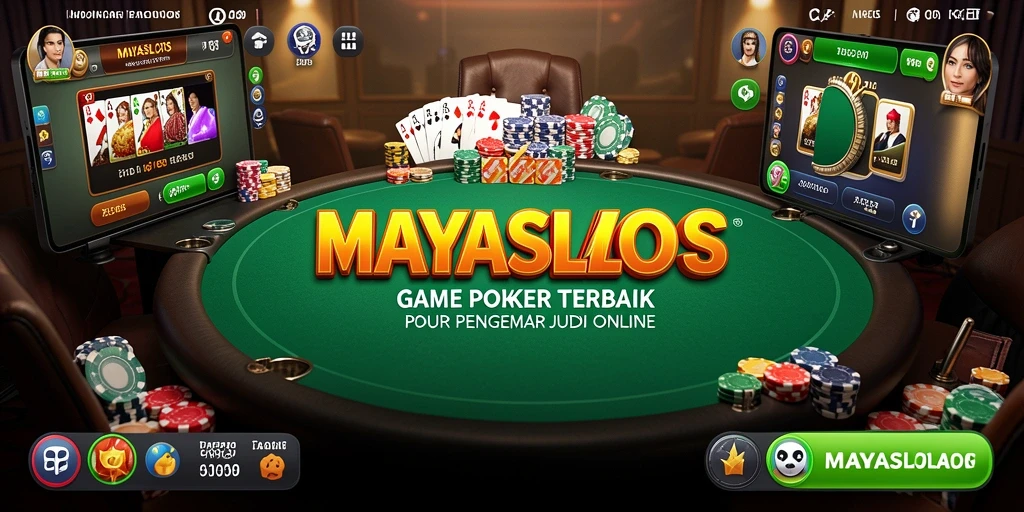 Screenshot gameplay <strong>MAYASLOTS</strong> menampilkan suasana seru dan kompetitif dalam permainan Poker.