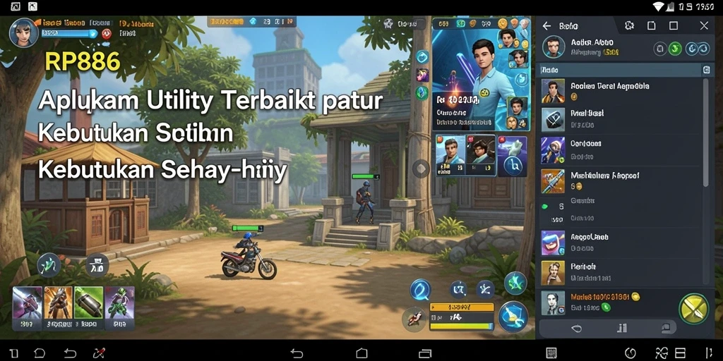 Tampilan antarmuka RP886 yang bersih dan fungsional.