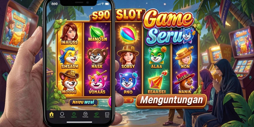 Tampilan gameplay seru di S80 dengan gulungan berputar dan efek visual menarik.